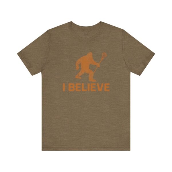 "I Believe" Bigfoot lacrosse bro tee