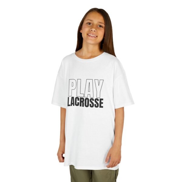 Kids "Play Lacrosse" tee | Double-sided design