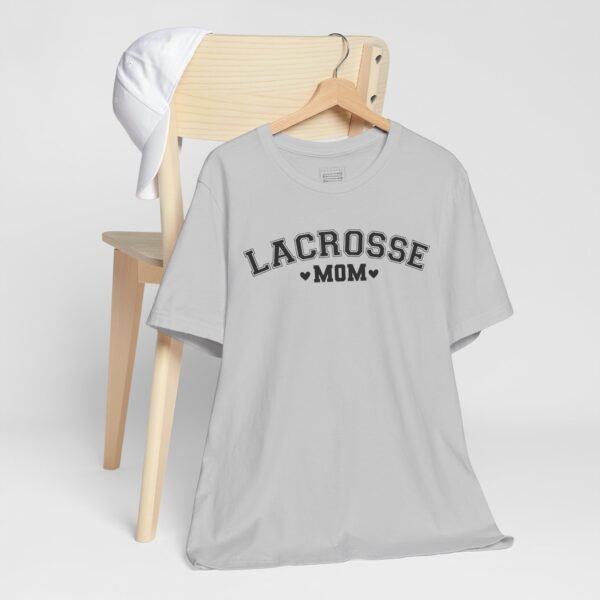 Lacrosse Mom tee | Varsity font