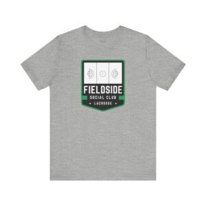 Black&Green Fieldside Social Club lacrosse field tee
