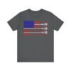American Flag Lacrosse Sticks tee