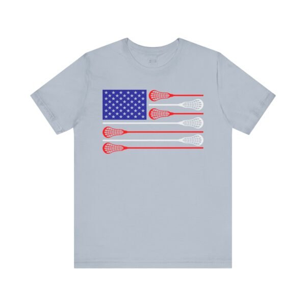 American Flag Lacrosse Sticks tee