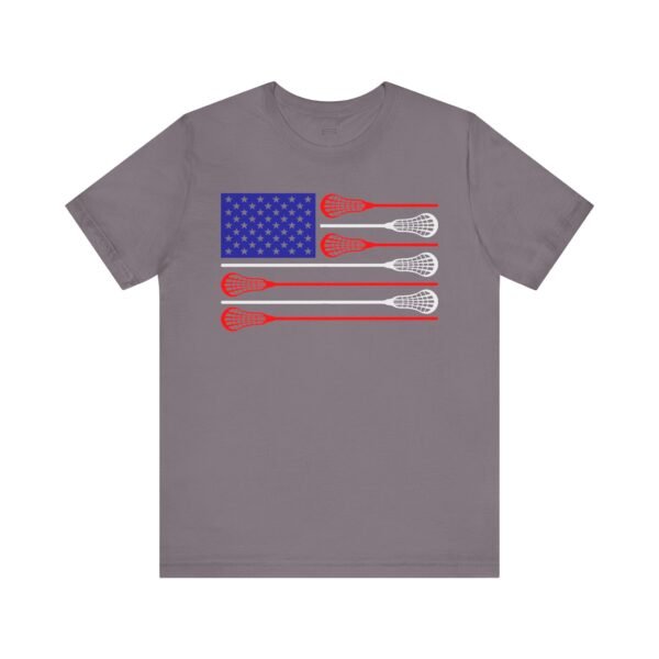 American Flag Lacrosse Sticks tee