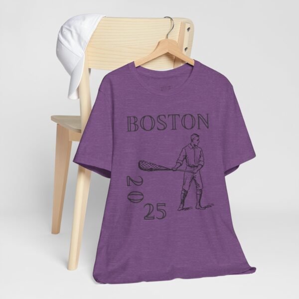 Vintage-style Lax Player tee | college lacrosse championships | 2025 Boston