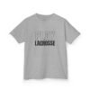 Kids "Play Lacrosse" tee | Double-sided design