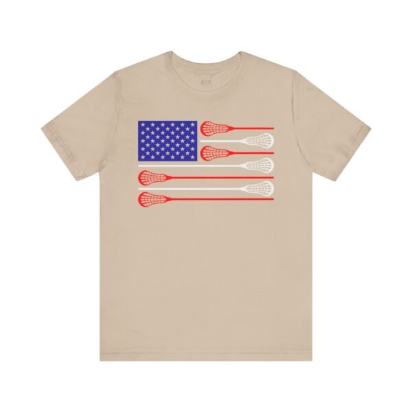 American Flag Lacrosse Sticks tee
