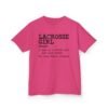 Kids Lacrosse Girl Noun tee