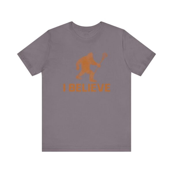 "I Believe" Bigfoot lacrosse bro tee