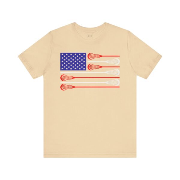 American Flag Lacrosse Sticks tee