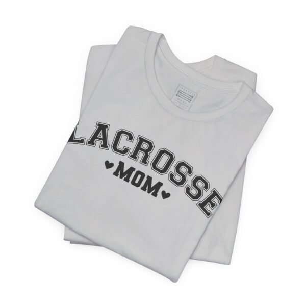 Lacrosse Mom tee | Varsity font