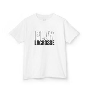 Kids "Play Lacrosse" tee | Double-sided design