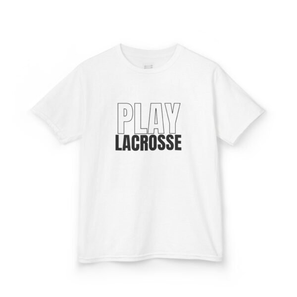 Kids "Play Lacrosse" tee | Double-sided design