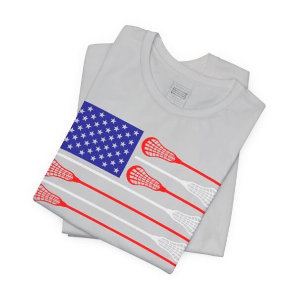 American Flag Lacrosse Sticks tee