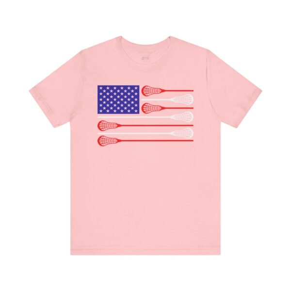 American Flag Lacrosse Sticks tee