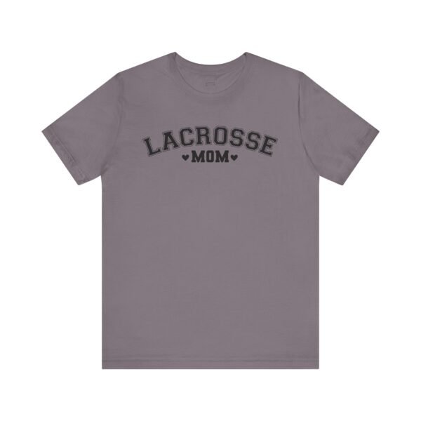 Lacrosse Mom tee | Varsity font