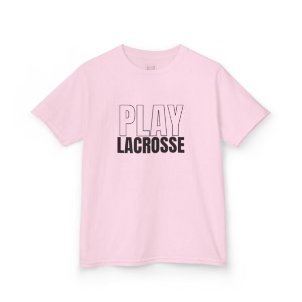 Kids "Play Lacrosse" tee | Double-sided design
