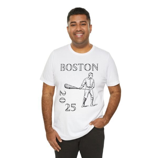 Vintage-style Lax Player tee | college lacrosse championships | 2025 Boston