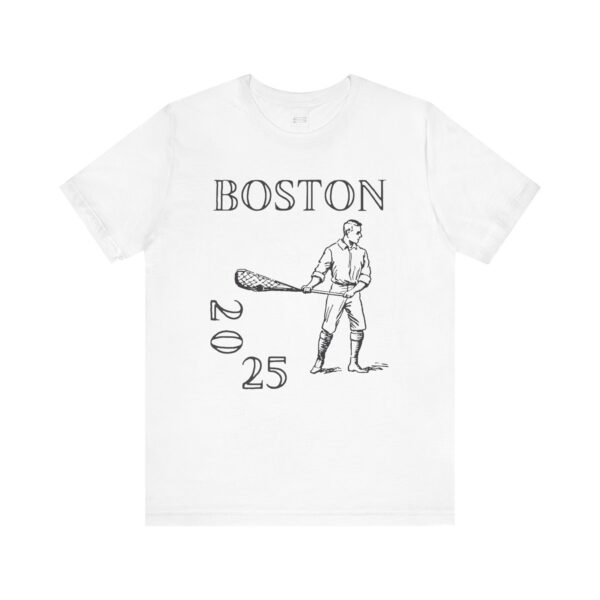 Vintage-style Lax Player tee | college lacrosse championships | 2025 Boston