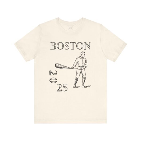 Vintage-style Lax Player tee | college lacrosse championships | 2025 Boston