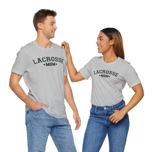 Lacrosse Mom tee | Varsity font