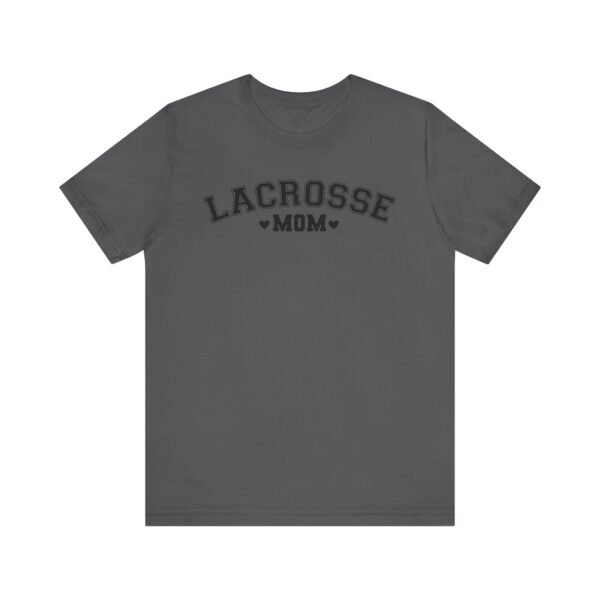 Lacrosse Mom tee | Varsity font