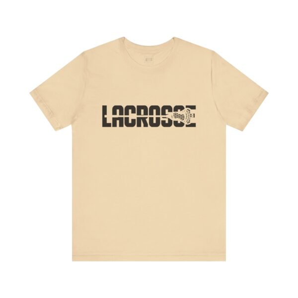Lacrosse stick thru letters tee
