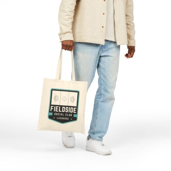 1145564999812588837_2048.jpeg Teal & Black Fieldside Social Club Canvas Tote Bag