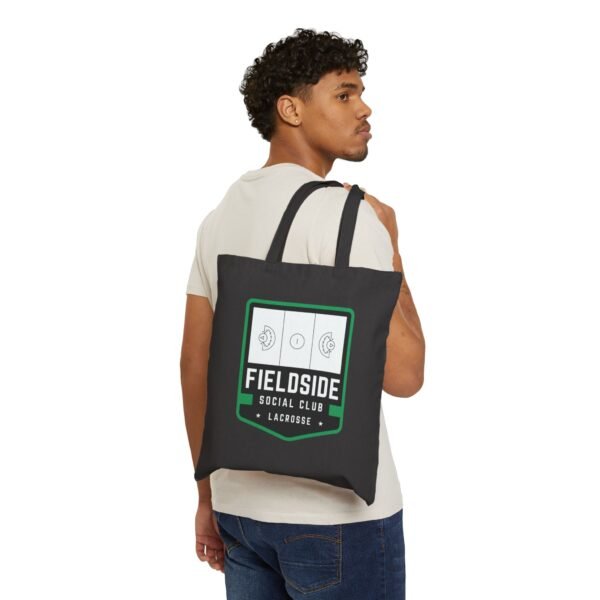 14428716331611901578_2048.jpeg Green&Black Fieldside Social Club Canvas Tote Bag