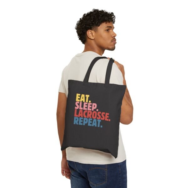 15768722374258785035_2048-1.jpeg Eat.Sleep.Lacrosse.Repeat / SUNSET / Canvas Tote Bag