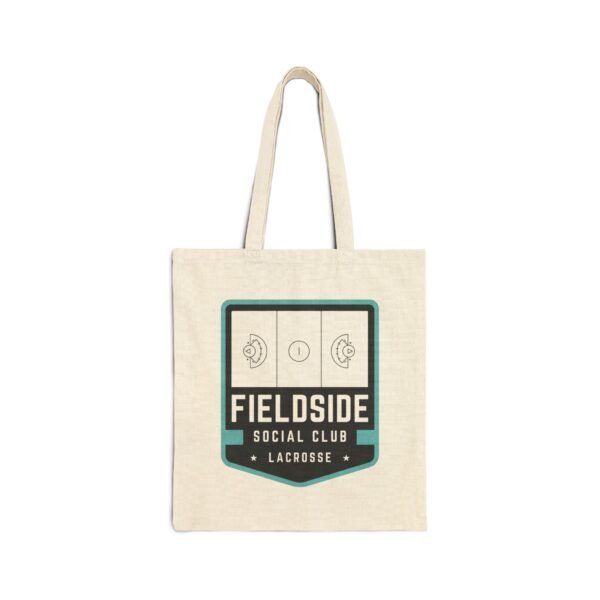 4184343913091218804_2048.jpeg Teal & Black Fieldside Social Club Canvas Tote Bag