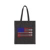 American Flag Canvas Tote Bag