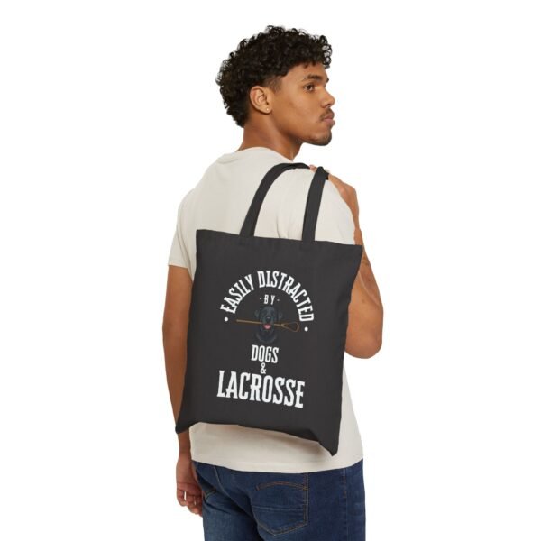 Easily Distracted by Dogs & Lacrosse Tote Bag