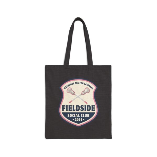 1912400322010471412_2048.jpeg Weekends are for Lacrosse pink&blue BADGE | 2026 | Canvas Tote Bag