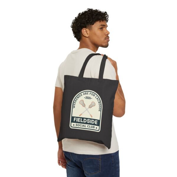 3255393175916315909_2048.jpeg Weekends are for Lacrosse BADGE 2026 | Canvas Tote Bag
