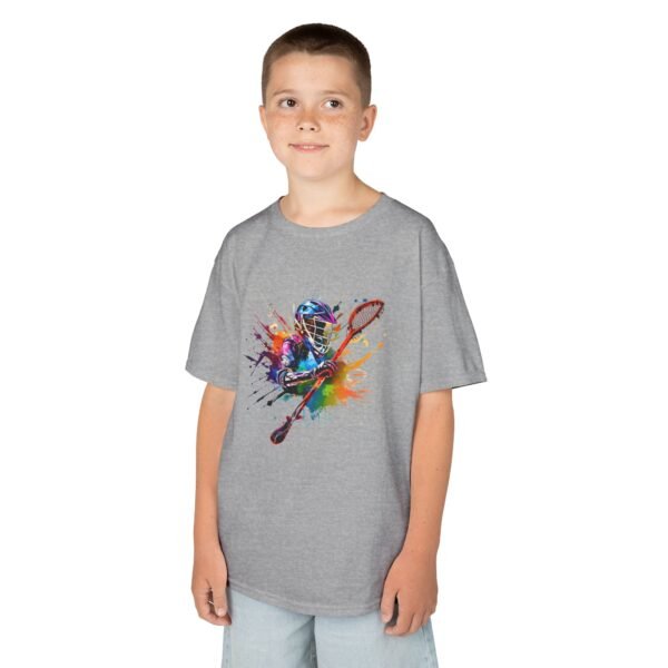 Kids lax paint-player tee