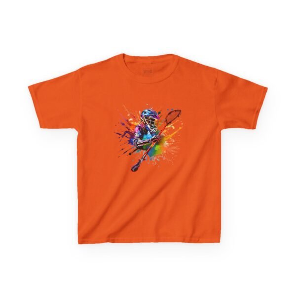 Kids lax paint-player tee