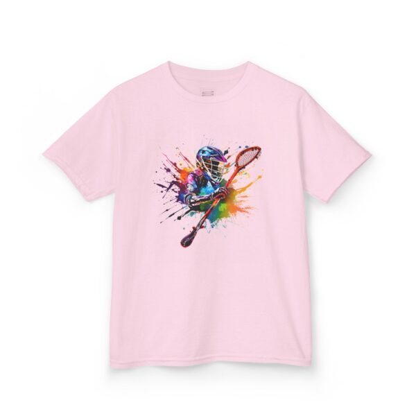 Kids lax paint-player tee