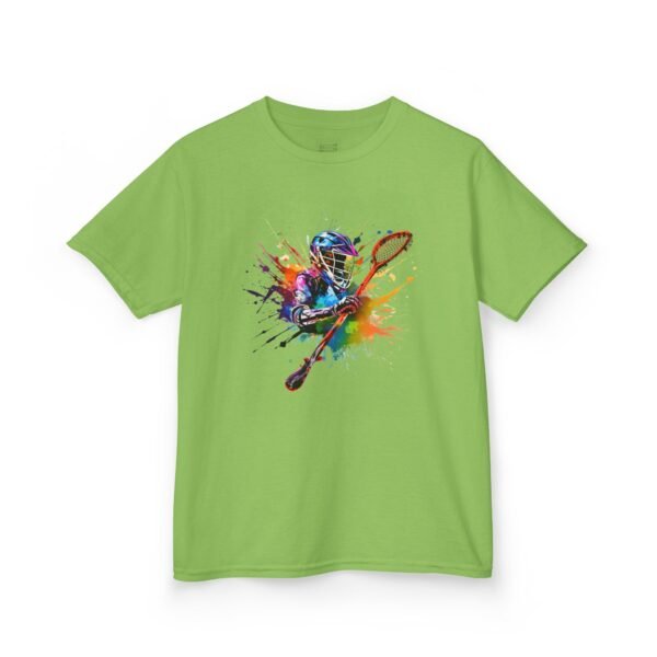 Kids lax paint-player tee