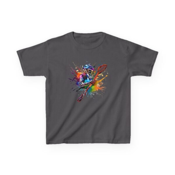 Kids lax paint-player tee