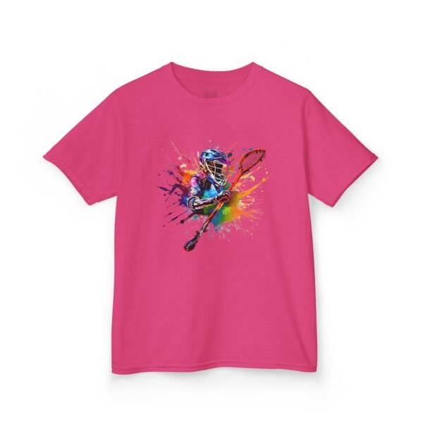 Kids lax paint-player tee