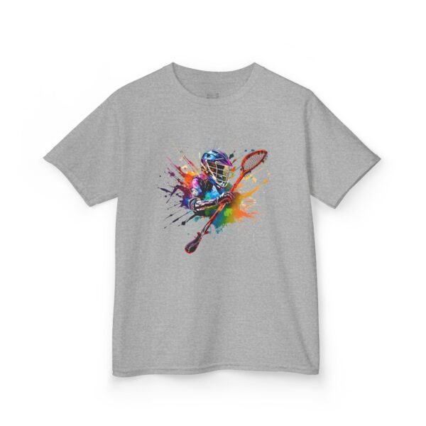 Kids lax paint-player tee
