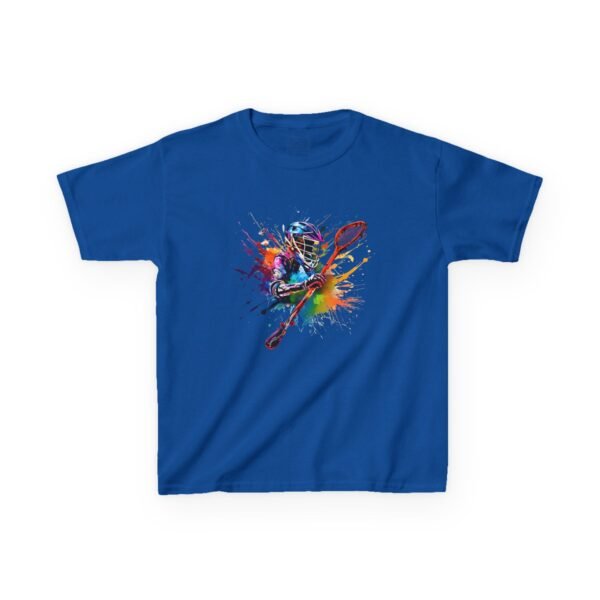Kids lax paint-player tee