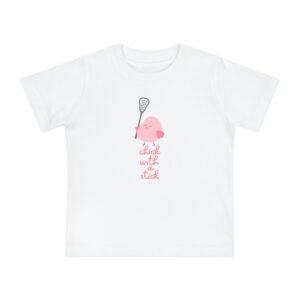 3578892621772432074_2048.jpeg ** Chick with a Stick ** baby short sleeve tee