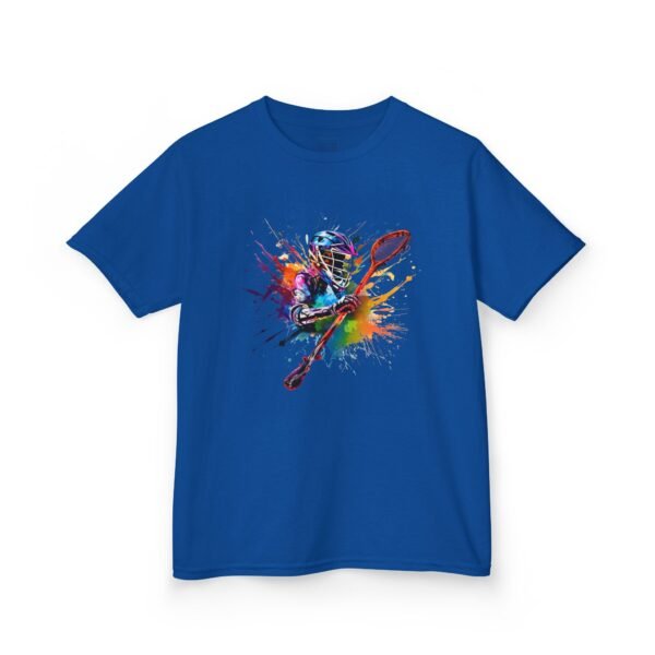 Kids lax paint-player tee
