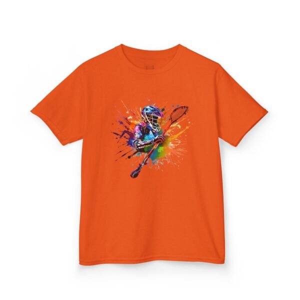 Kids lax paint-player tee