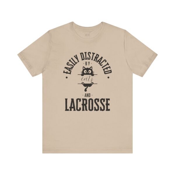**Easily Distracted by Cats & Lacrosse** tee