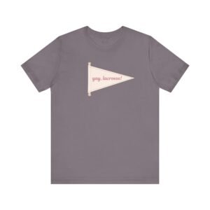 Pennant "yay, lacrosse!" tee